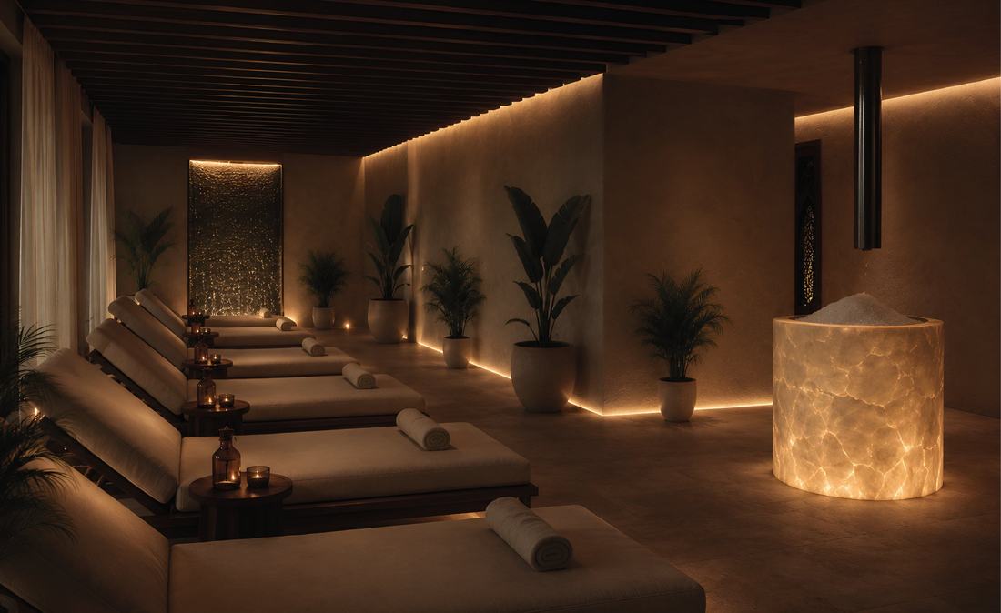 Spa de la résidence — perspective 3D